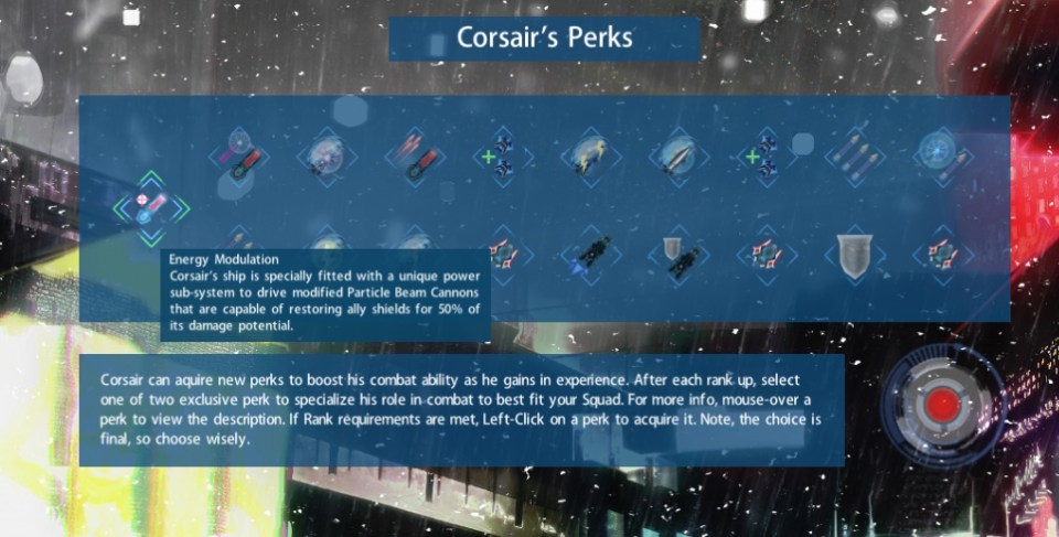 Corsair Perks